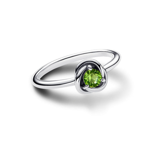 August Birthstone Eternity Circle Ring