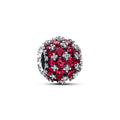 Sparkling Pavé Round Pink Charm