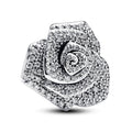 Sparkling Rose in Bloom Oversized Charm