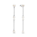 Treated Freshwater Cultured Pearl Drop Earrings