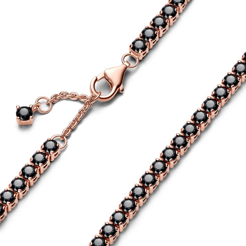 Black Sparkling Tennis Bracelet
