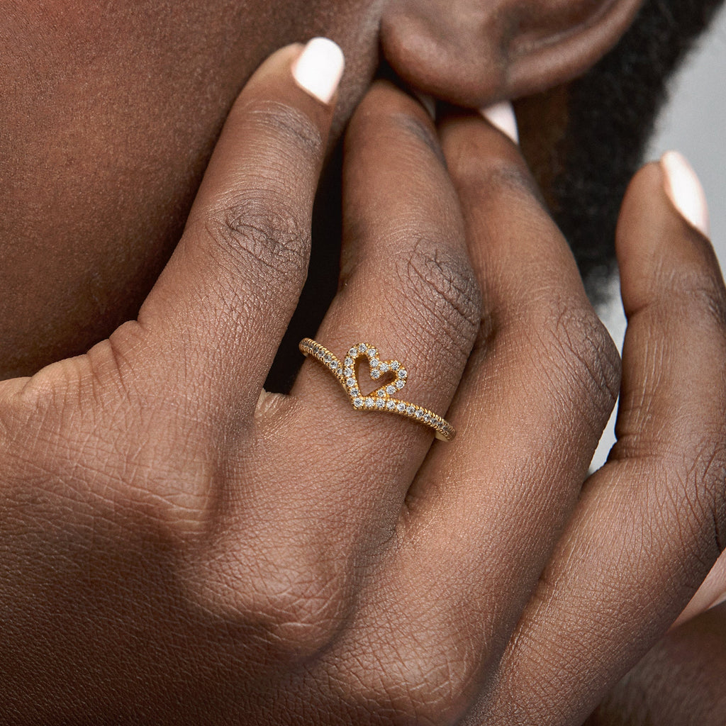 Pandora Timeless Wish Sparkling Heart Ring