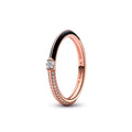 Pandora ME Pavé & Black Dual Ring