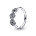 Triple Pansy Flower Ring