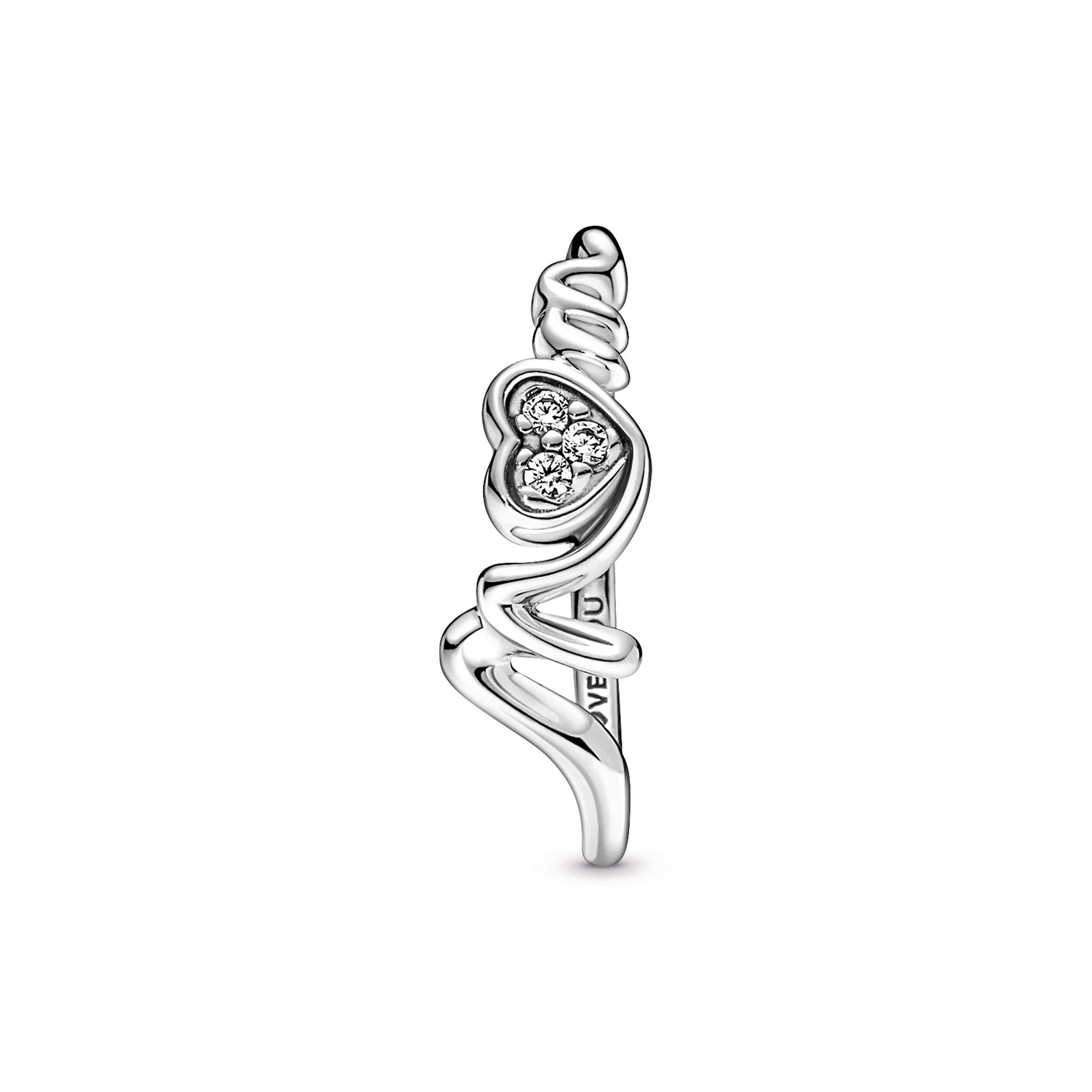 Mum Pavé Heart Ring