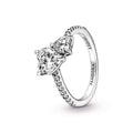 Double Heart Sparkling Ring