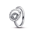 Pandora Signature Logo Circles Pavé Ring