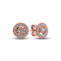 Vintage Circle Stud Earrings