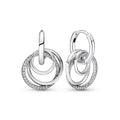 Family Always Encircled Hoop Earrings