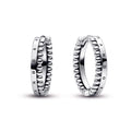 Pandora Signature Logo & Beads Hoop Earrings