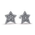 Celestial Asymmetric Star Stud Earrings