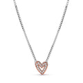 Sparkling Freehand Heart Necklace