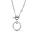 Pandora Moments O Pendant T-bar Necklace