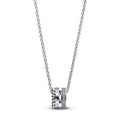Pandora Signature Logo Pavé & Beads Pendant & Necklace