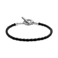 Pandora Moments Braided Leather T-bar Bracelet
