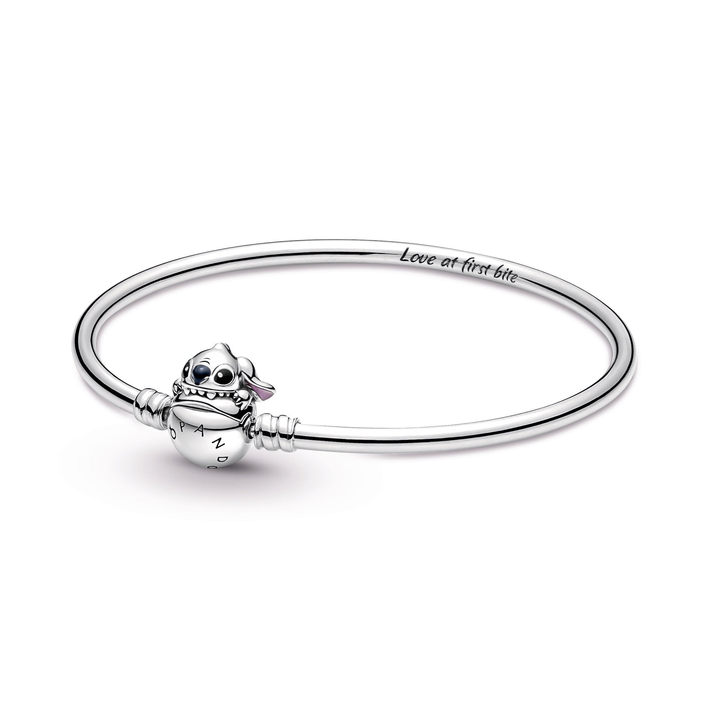 Pandora Moments Disney Stitch Biting Clasp Bangle