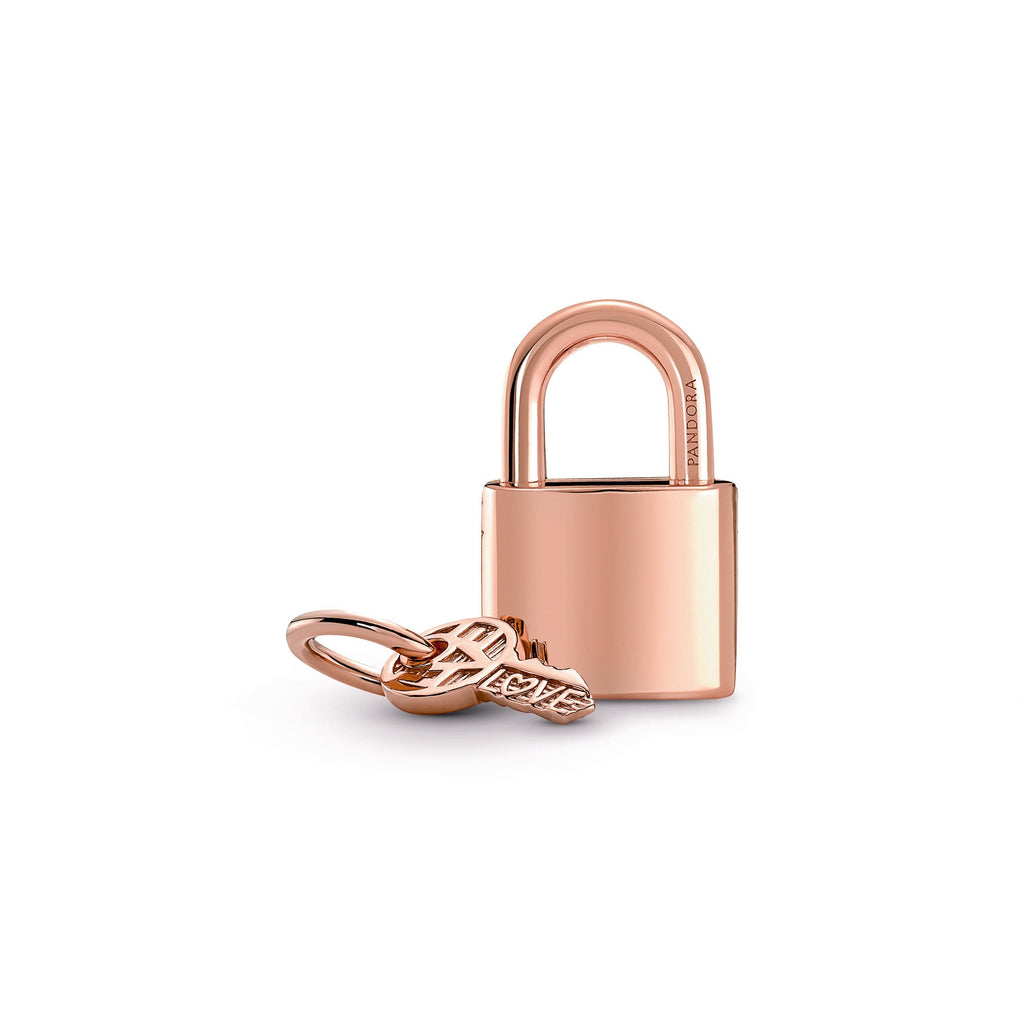 Padlock & Key Dangle Charm