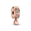 Infinite Hearts Sparkling Dangling Clip Charm