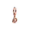 Letter b Script Alphabet Dangle Charm