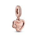 Love You Infinity Heart Dangle Charm