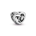 Entwined Infinite Hearts Charm