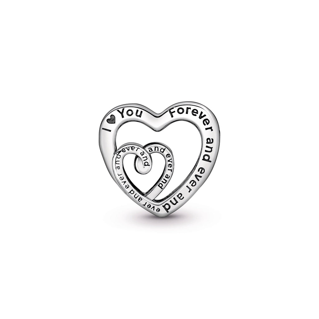 Entwined Infinite Hearts Charm
