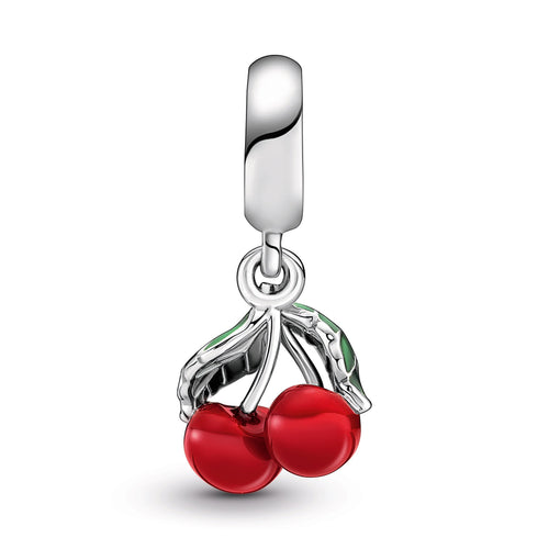 Asymmetrical Cherry Fruit Dangle Charm