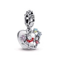 Disney Winnie the Pooh & Piglet Double Dangle Charm