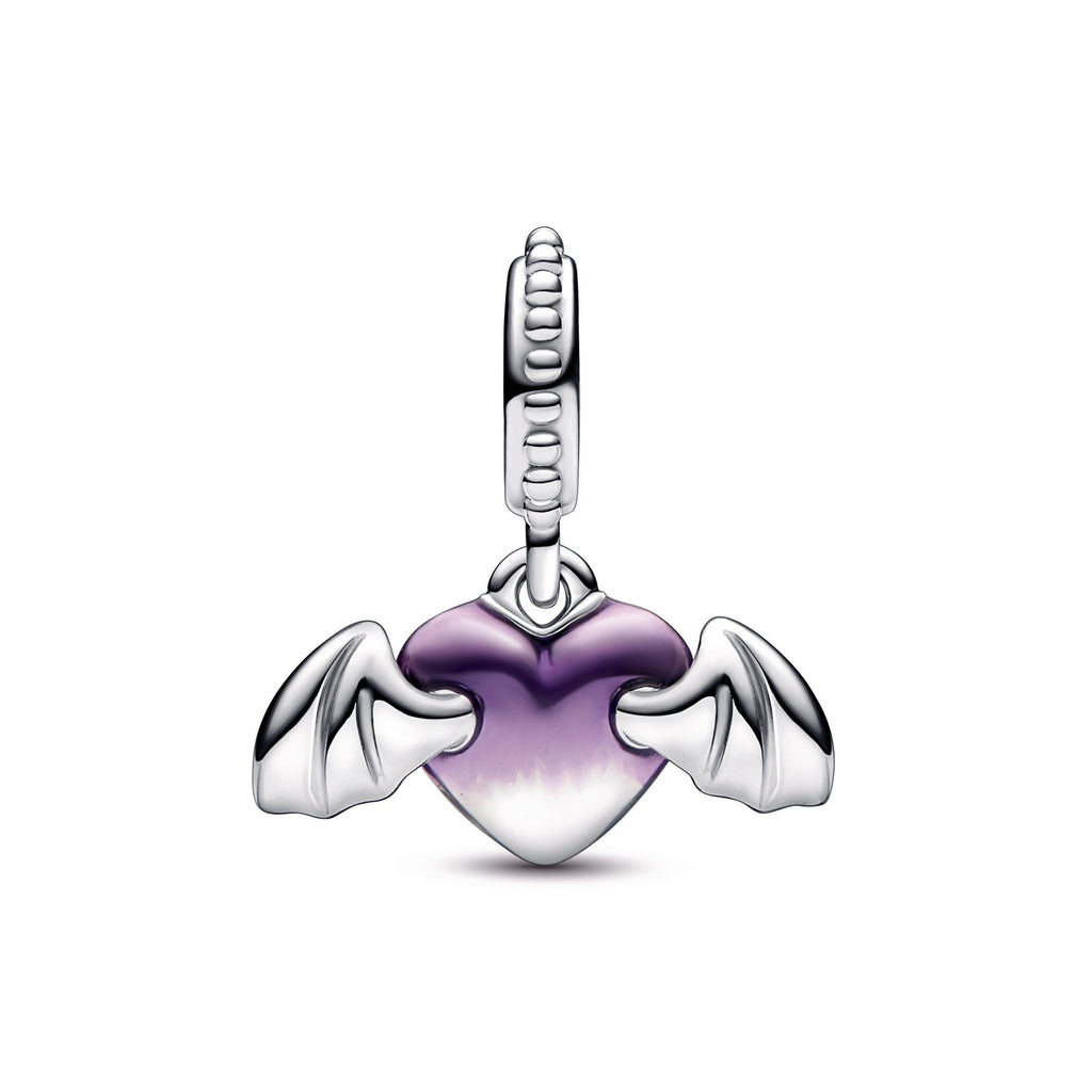 Vampire Winged Heart Dangle Charm