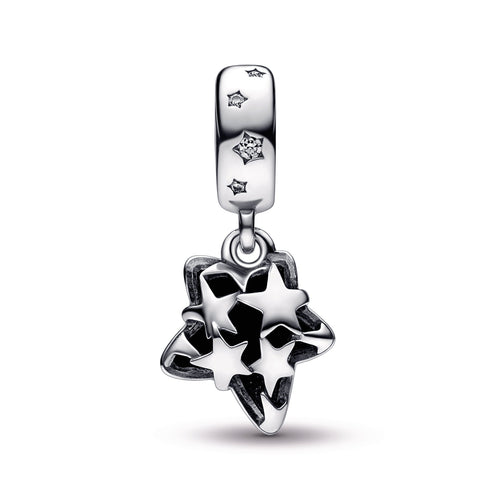 Celestial Galaxy Star Murano Dangle Charm