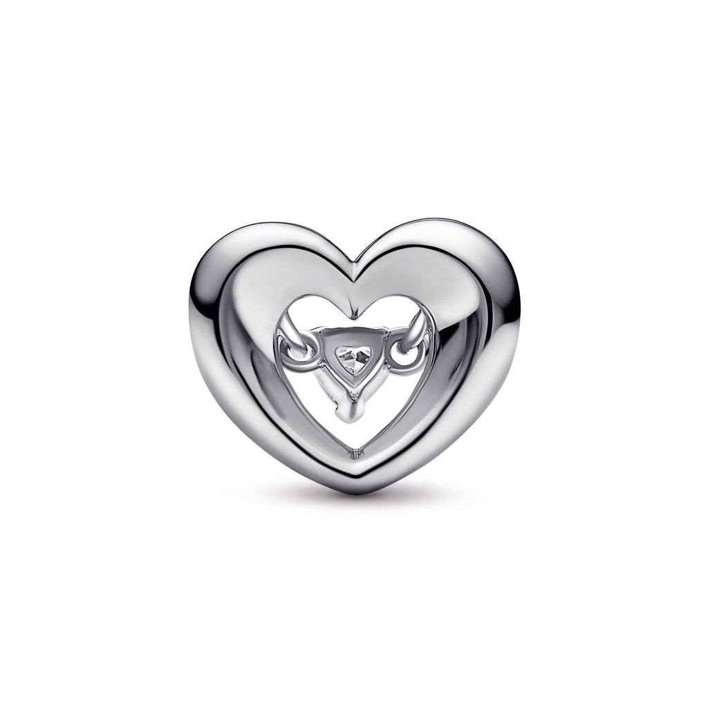 Radiant Heart & Floating Stone Charm
