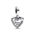 Heart & Dog Double Dangle Charm