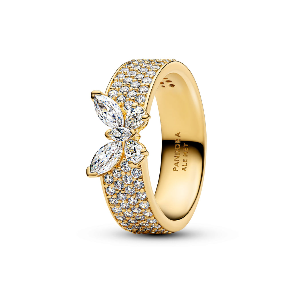 Sparkling Butterfly Bold Ring