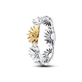 Sunflower Two-Tone Band Ring