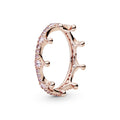 Pink Sparkling Crown Ring