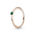Green Solitaire Ring
