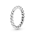 Twist Swirling Band Ring