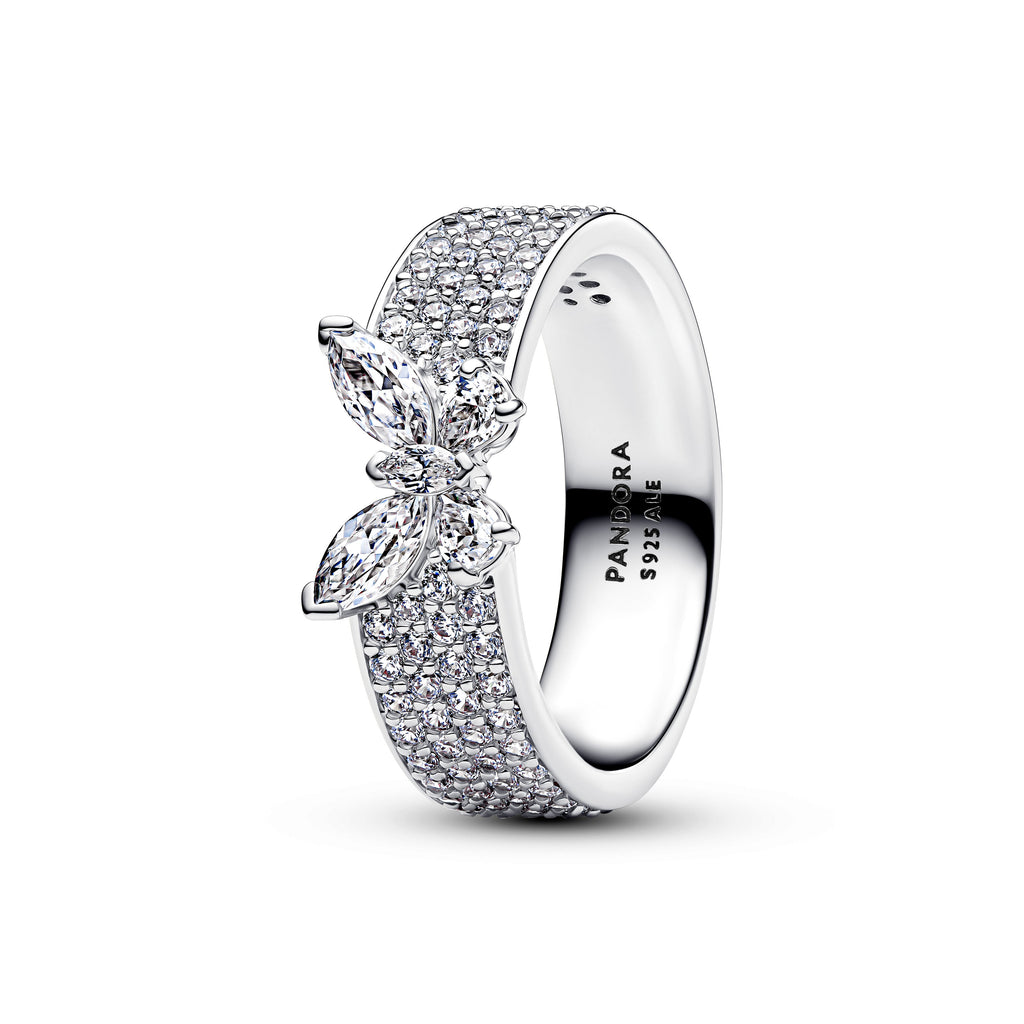 Sparkling Butterfly Bold Ring