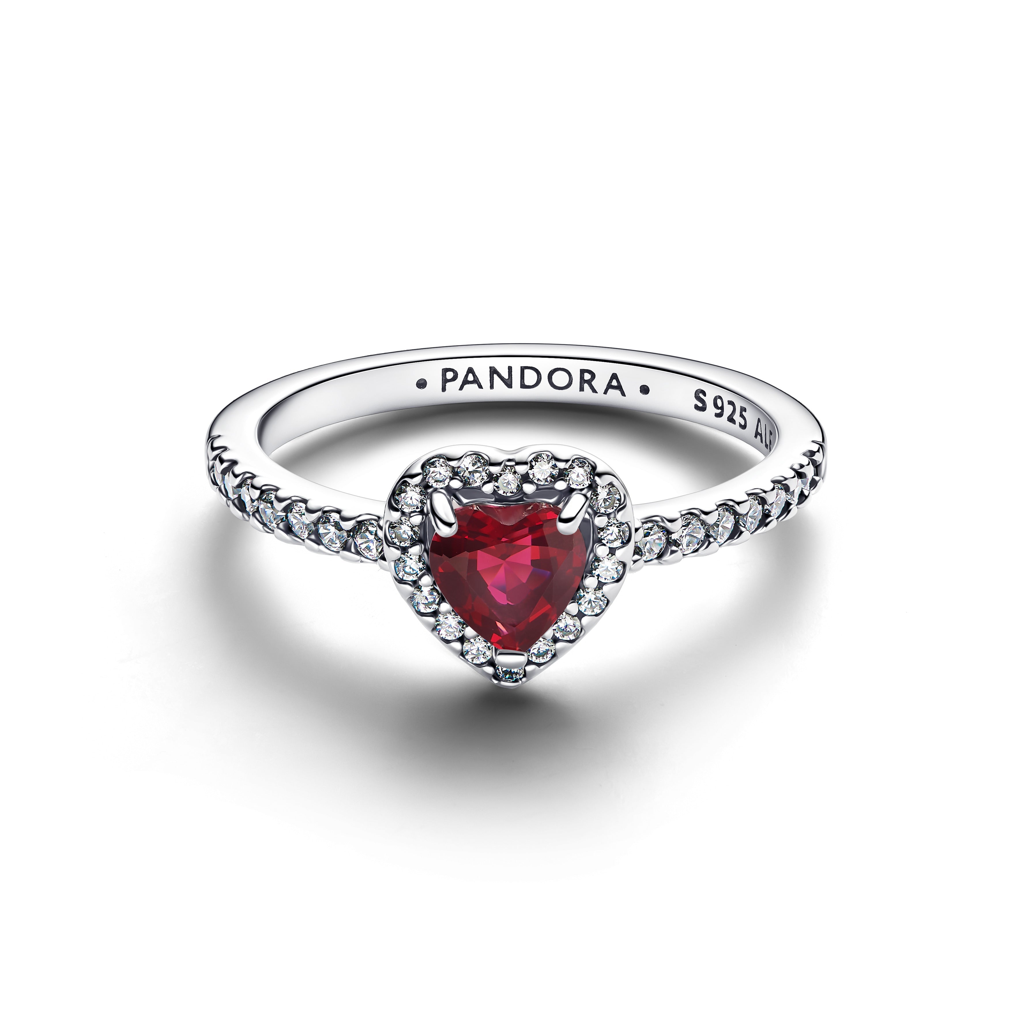 Elevated Fuchsia Rose Heart Ring