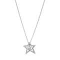 Pavé Asymmetric Star Collier Necklace