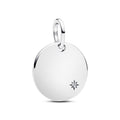 Engravable Lab-Grown Diamond Tag Pendant