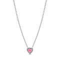 Pink Elevated Heart Necklace