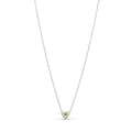 Domed Golden Heart Collier Necklace