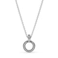 Double Circle Pendant & Necklace