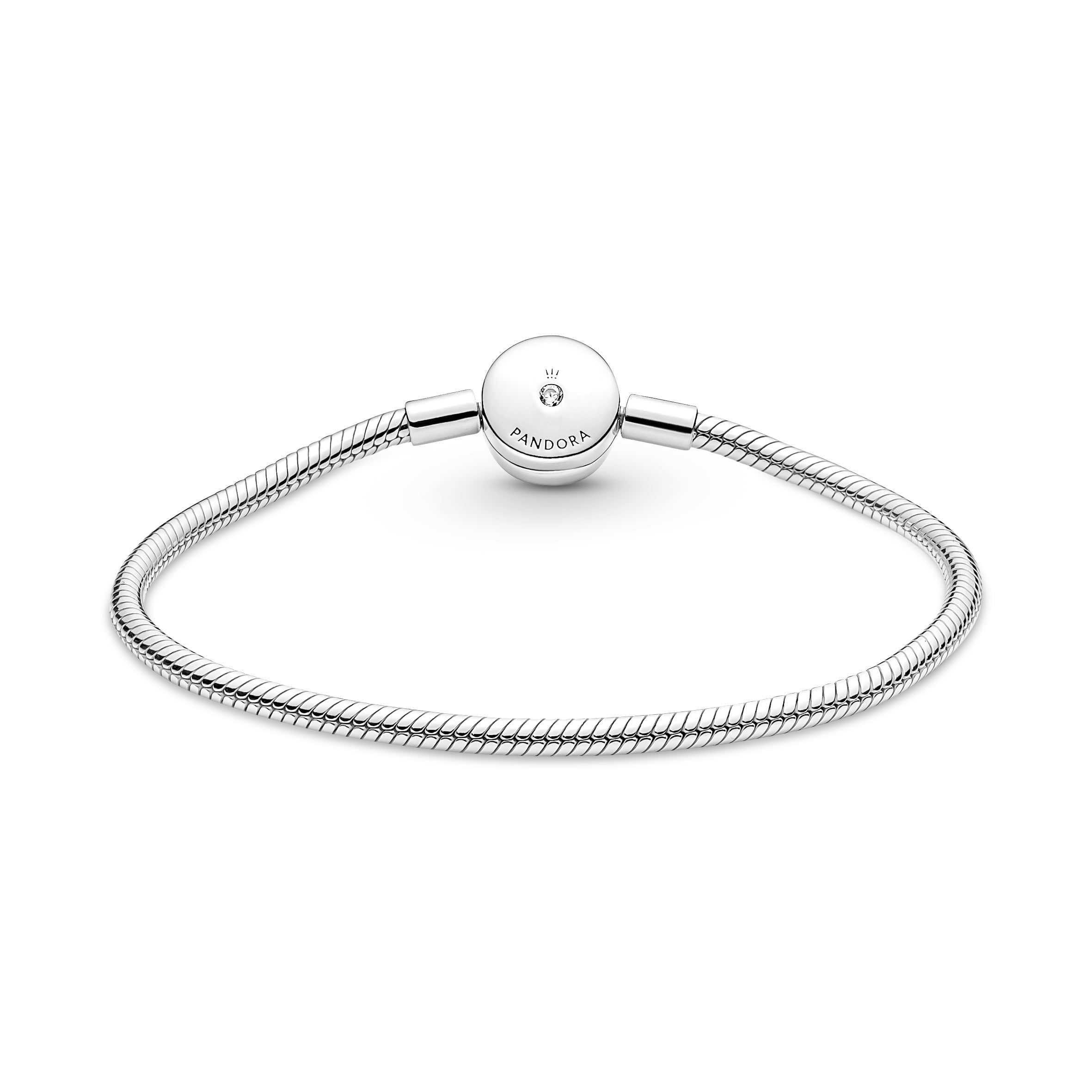 Pandora Moments Halo Snake Chain Bracelet