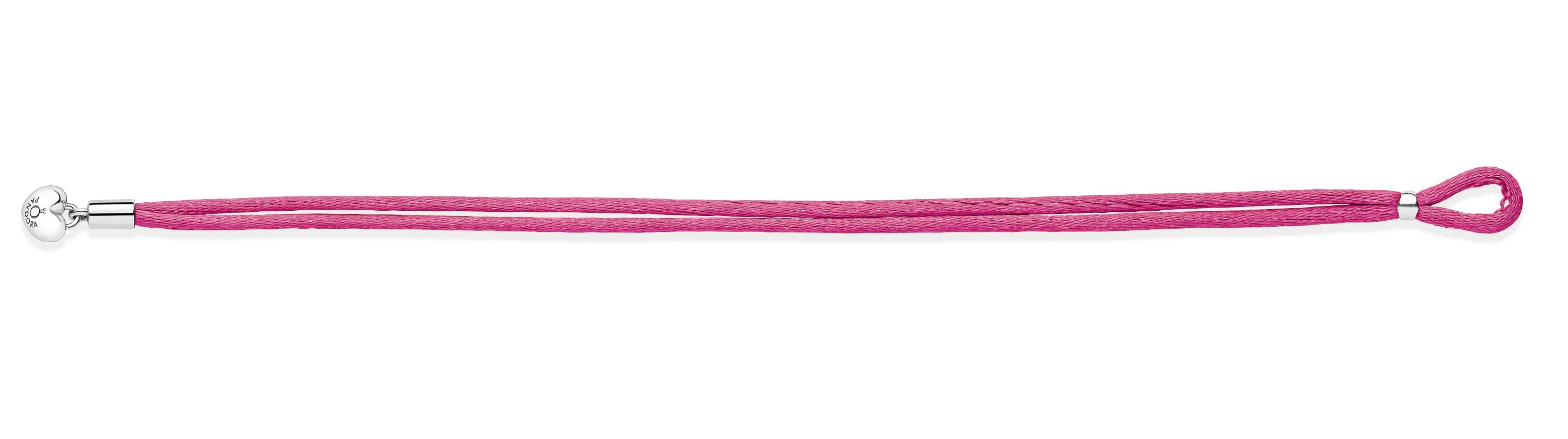 Pandora Moments Fabric Cord Bracelet, Hot Pink
