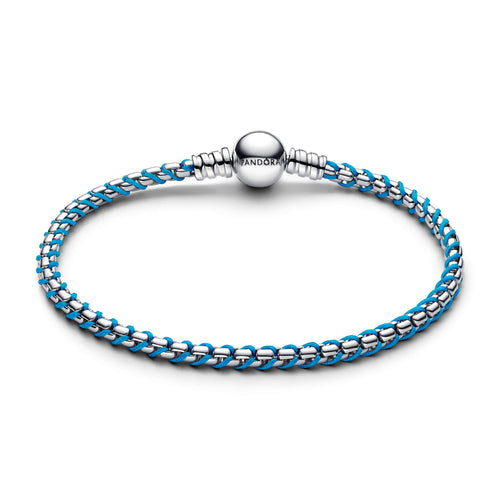 Blue Cord Snake Chain Bracelet