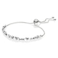Sparkling Ice Cube Slider Tennis Bracelet