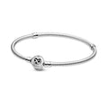 Pandora Moments Heart Infinity Clasp Snake Chain Bracelet