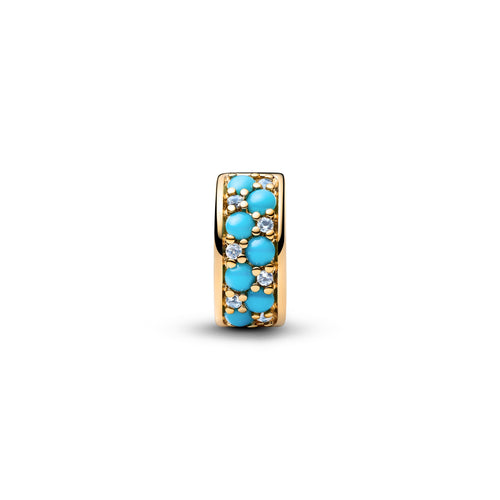 Aqua Blue Clip Charm